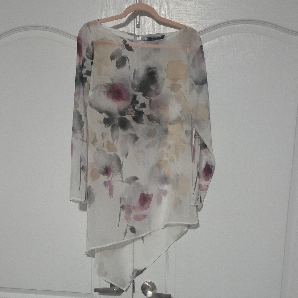 White House Black Market Sheer Blouse